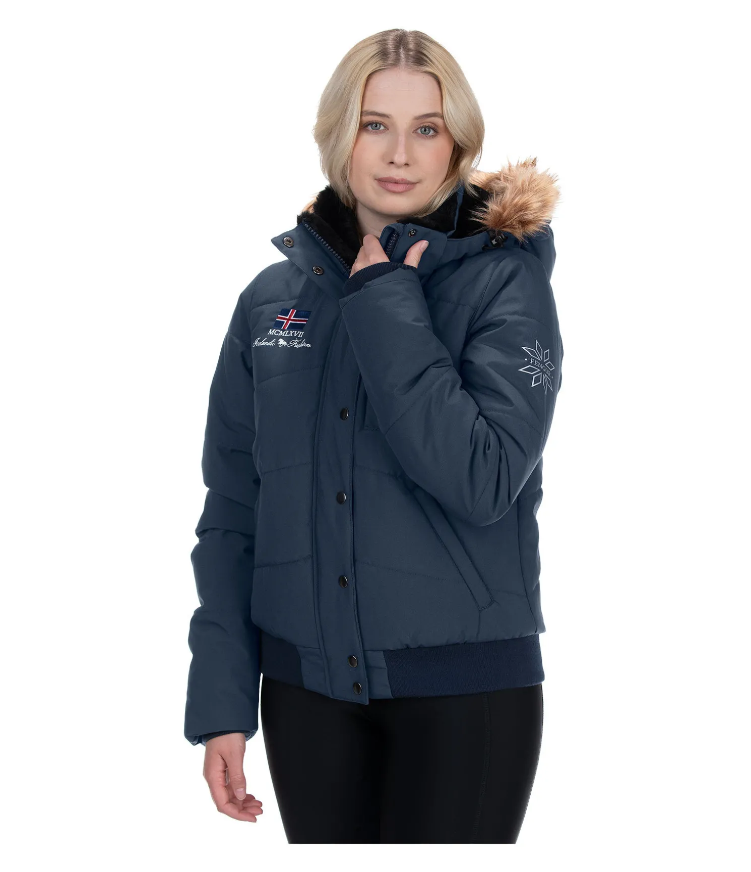 Veste d'équitation à capuche hiver Elgur