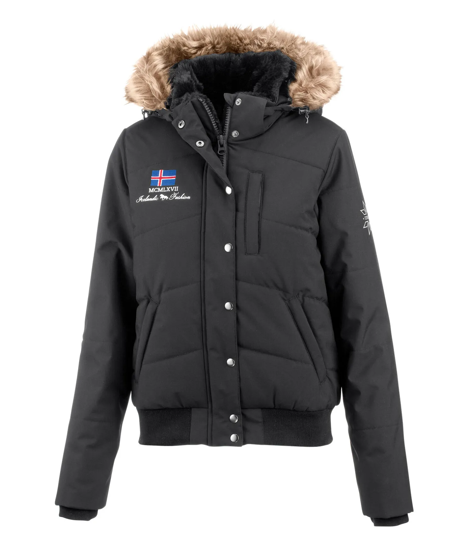 Veste d'équitation à capuche hiver Elgur