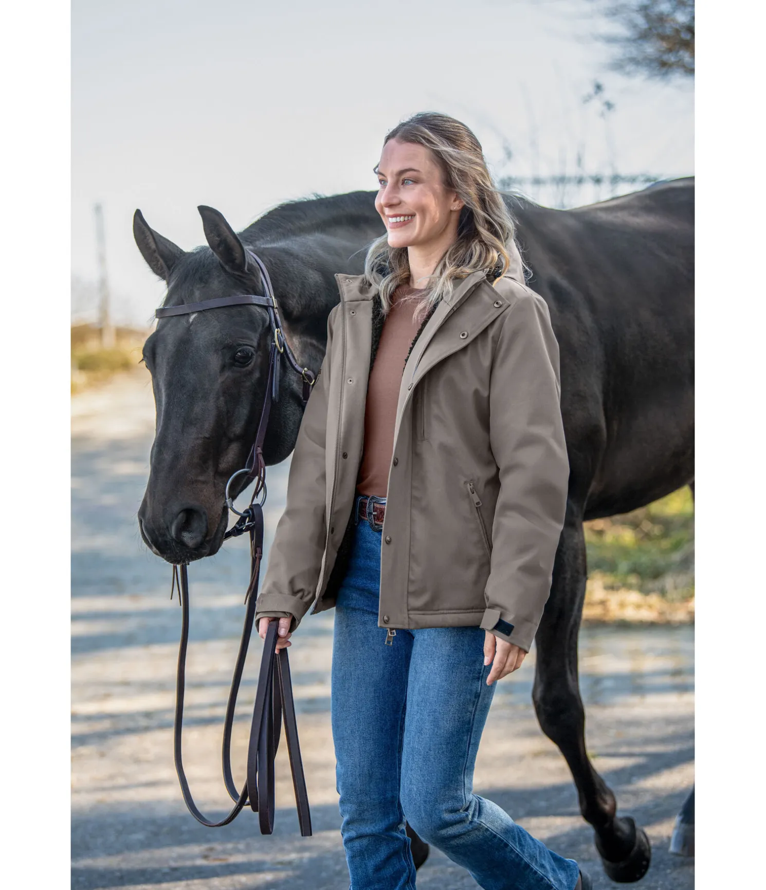 Veste d'équitation d'hiver unisexe Peyton