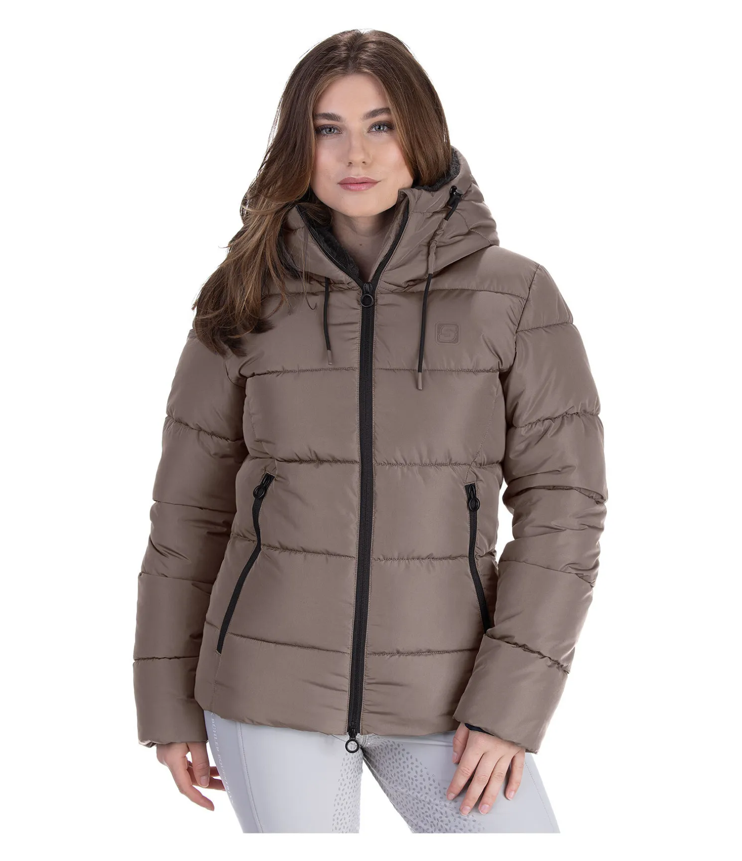 Veste d'équitation matelassée à capuche Leela II