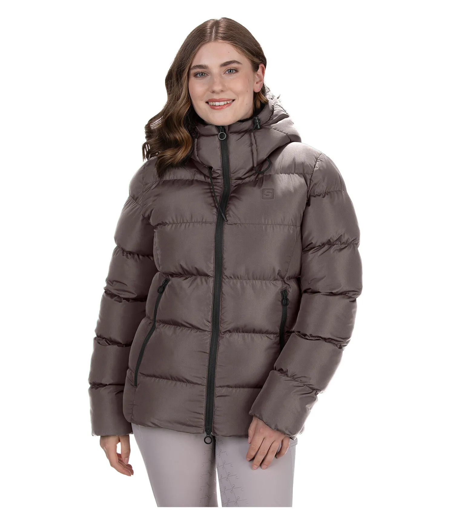 Veste d'équitation matelassée à capuche Leela II