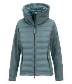 Veste d'équitation softshell bi-matière à capuche Celina