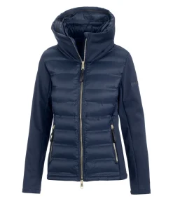 Veste d'équitation softshell bi-matière à capuche Celina