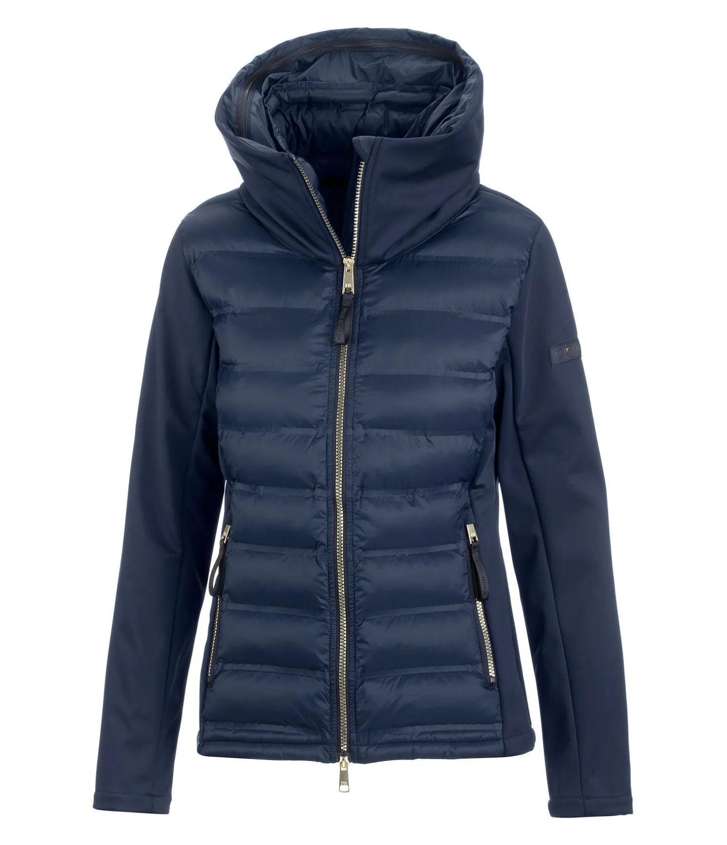 Veste d'équitation softshell bi-matière à capuche Celina