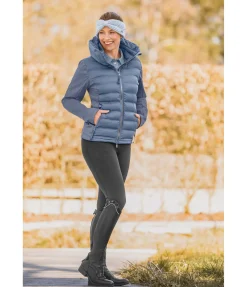 Veste d'équitation softshell bi-matière à capuche Celina