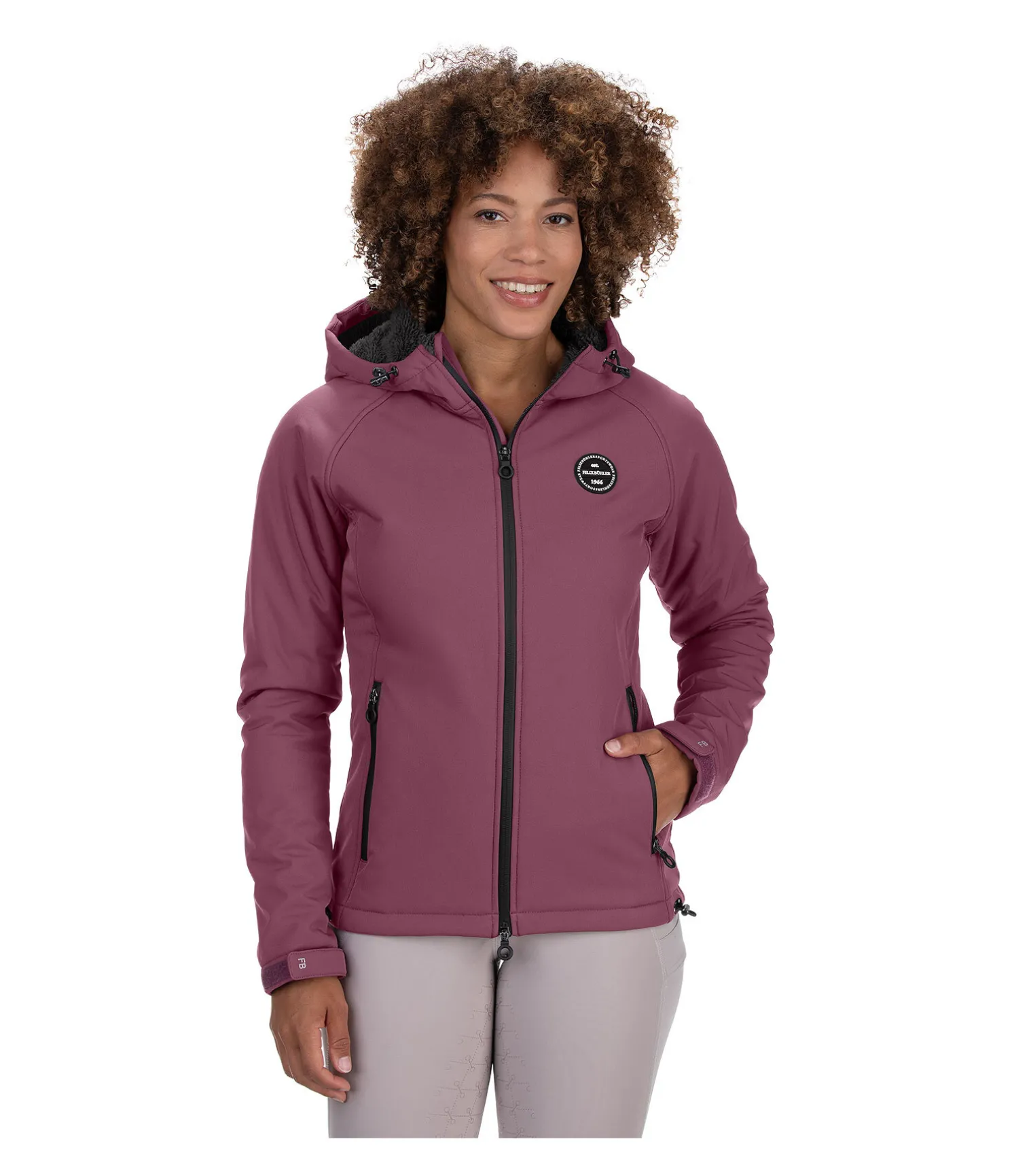 Veste d'équitation softshell à capuche Lara II