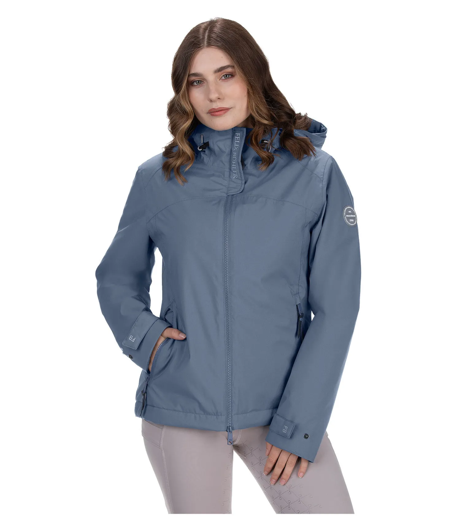 Veste d'équitation technique à capuche Emelie