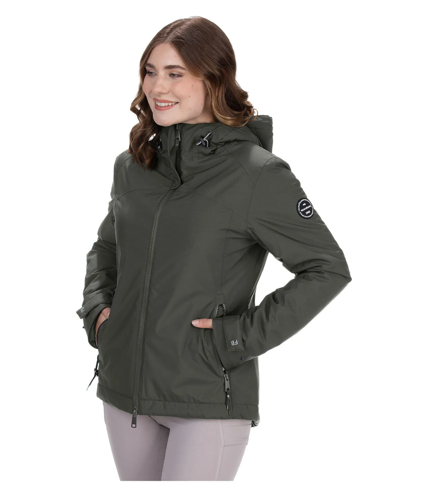 Veste d'équitation technique à capuche Emelie