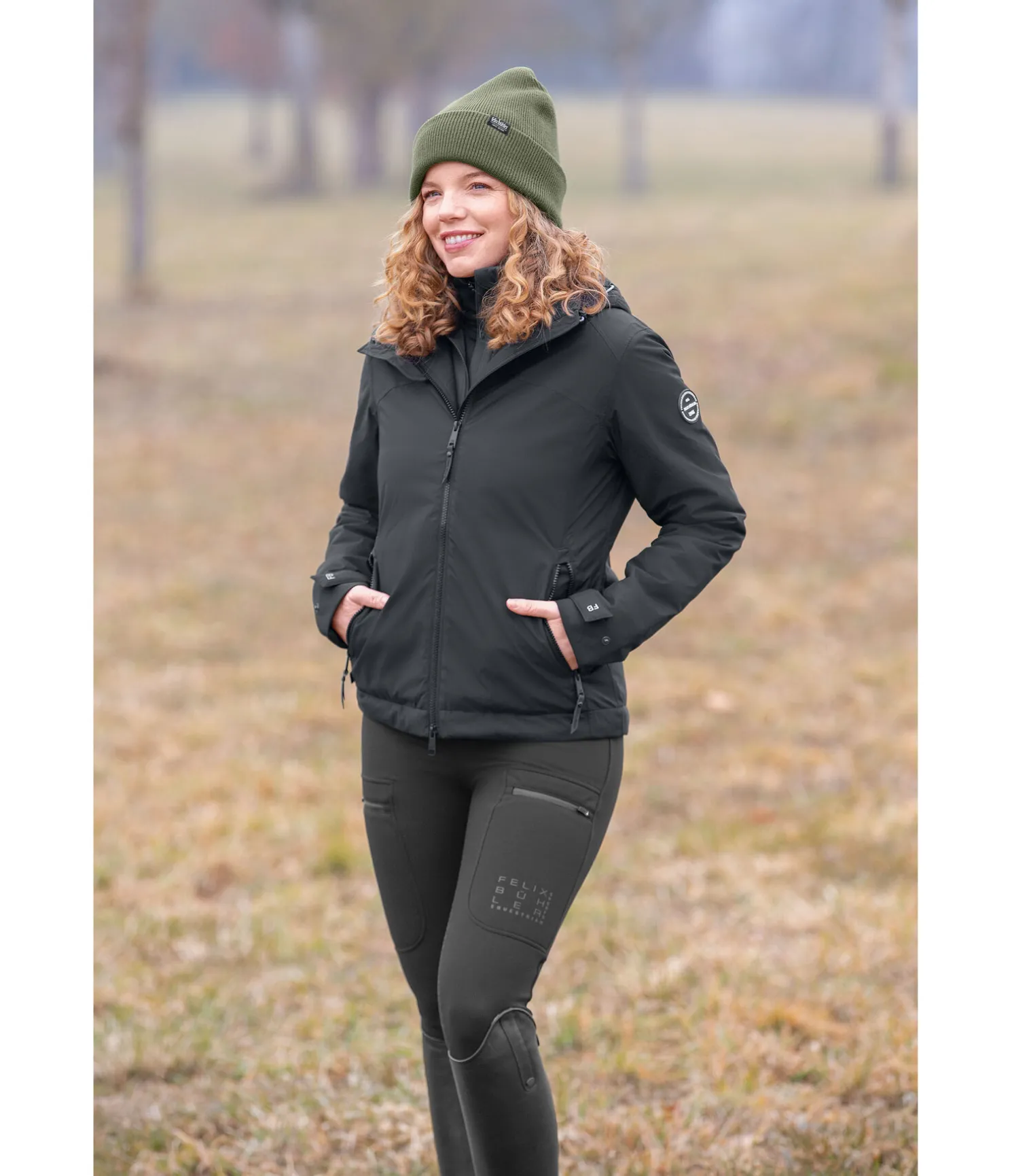 Veste d'équitation technique à capuche Emelie