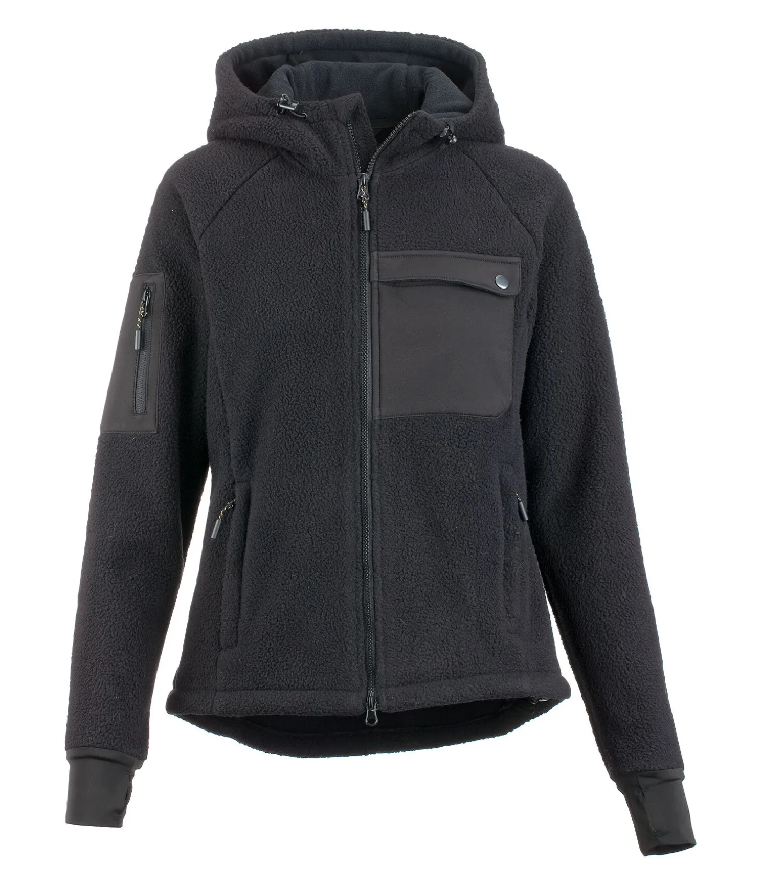Veste en sherpa à capuche Rockies