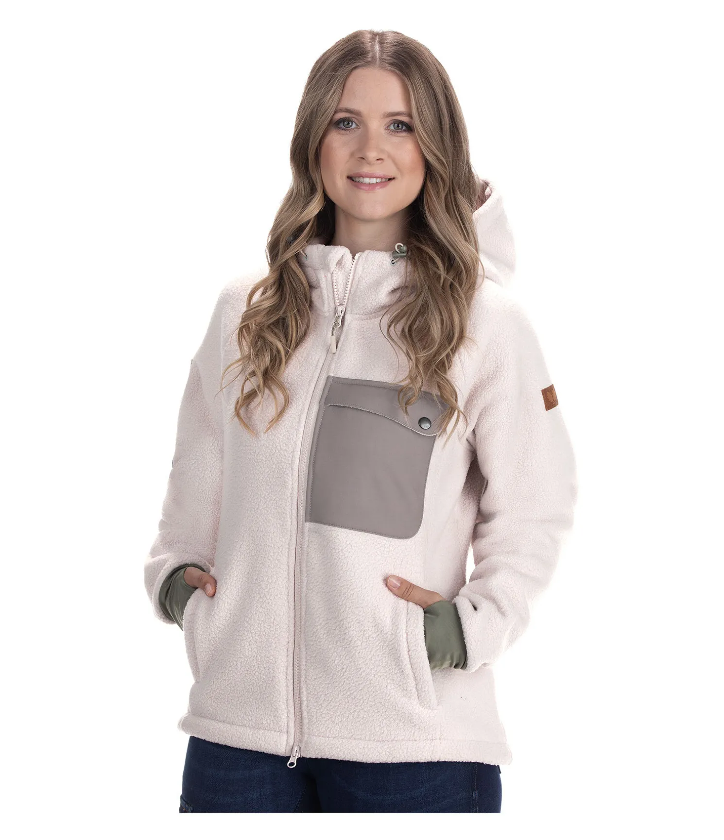 Veste en sherpa à capuche Rockies
