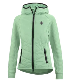Veste stretch bi-matière à capuche Lene